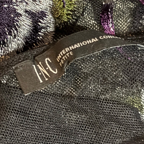 I.N.C. Embroidered Sheer Bell Sleeve Top Petite Floral Blouse‎ - Picture 4 of 6